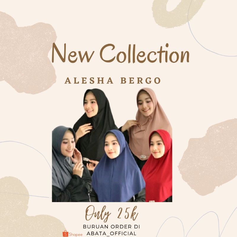 Bergo Sport Menutup Dada | Alesha Bergo Instan | Hijab Instan | Hijab Sport-1