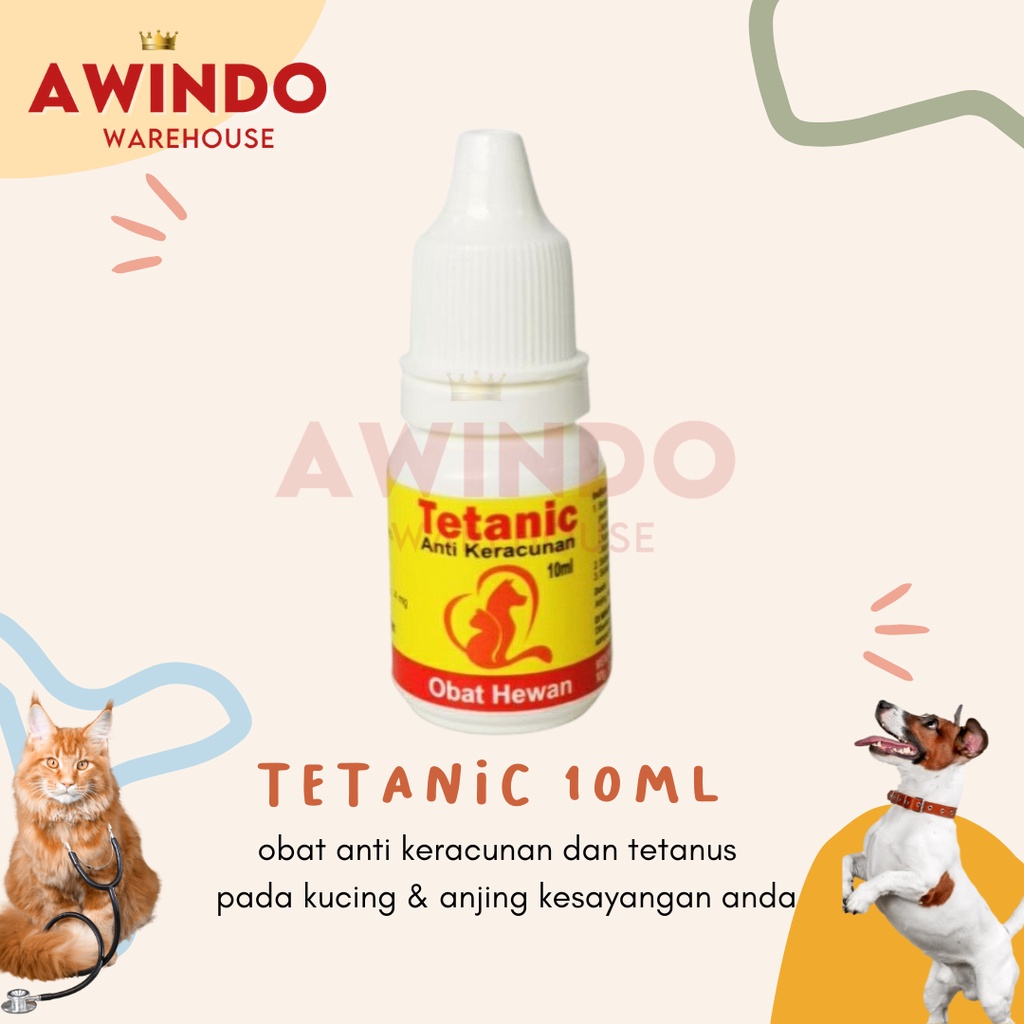 TETANIC - Obat Anti Keracunan Tetanus Alergi Hewan Anjing Kucing