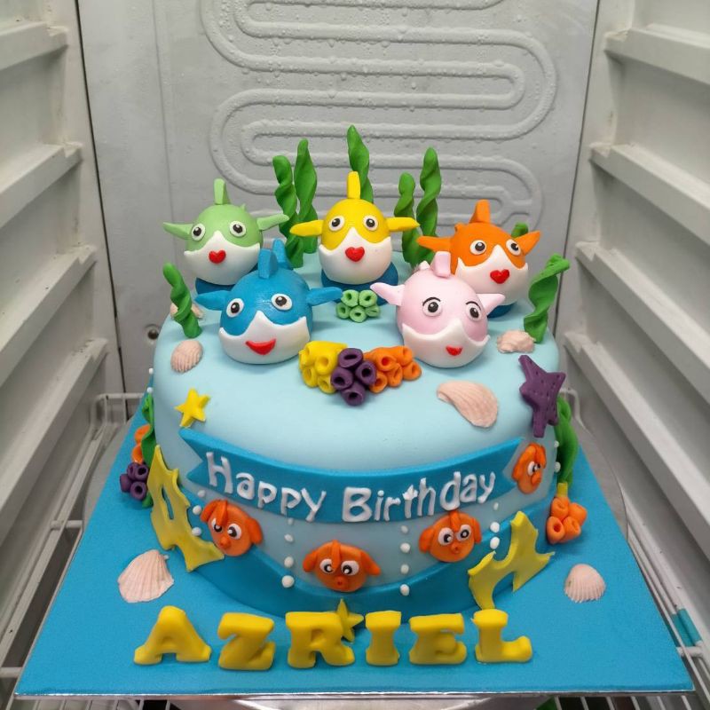 

kue ulang tahun baby shark