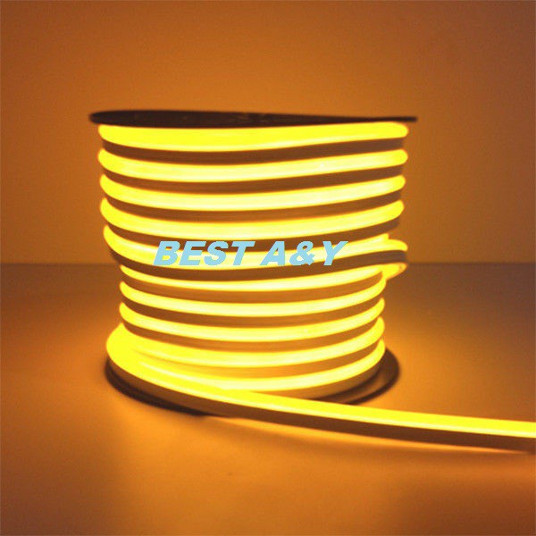 Lampu LED Neon Flex Flexible Sign Strip Waterproof IP65 Lights Silicone Tube Yellow Kuning