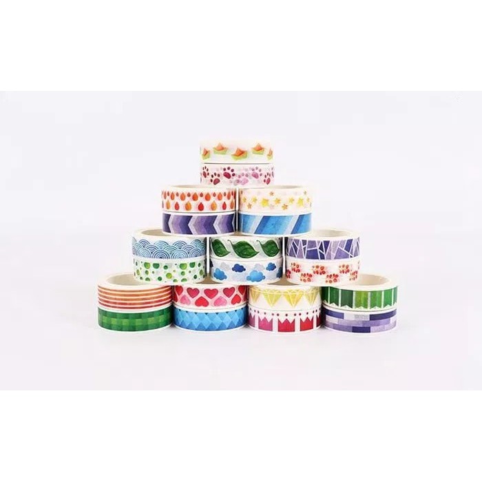 

Selotip/masking Washi tape Joyfull/selotape import korea motif lucu