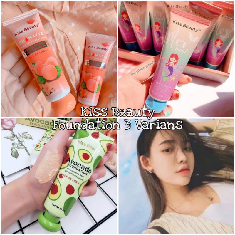 KISS BEAUTY FOUNDATION SPF 45 THAILAND 3 VARIANS