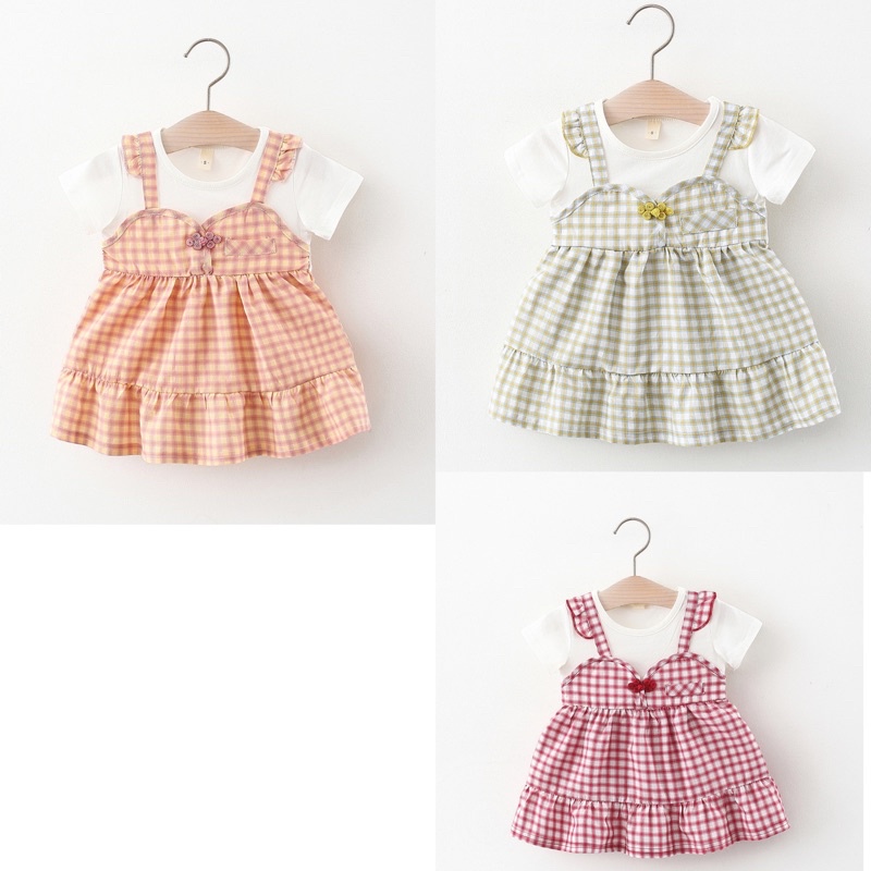 PROMO Dress import anak/ Baju anak perempuan  / Baju bayi / Dress bayi pesta / Baju pesta anak