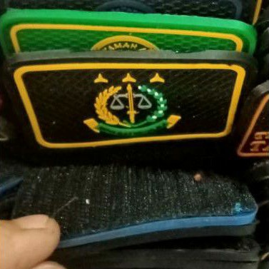 patch ruber kejaksaan logo kejaksaan emblem karet kejaksaan