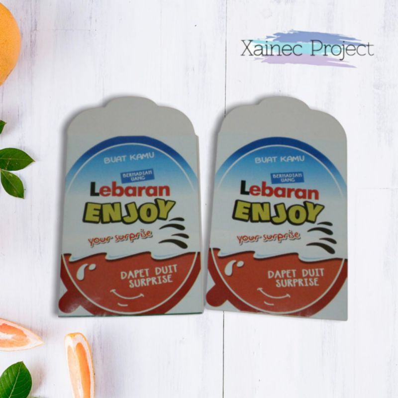 

Amplop Lebaran idul fitri motif Lebaran Enjoy atau Kinderjoy permen 1 pak isi 10 pcs