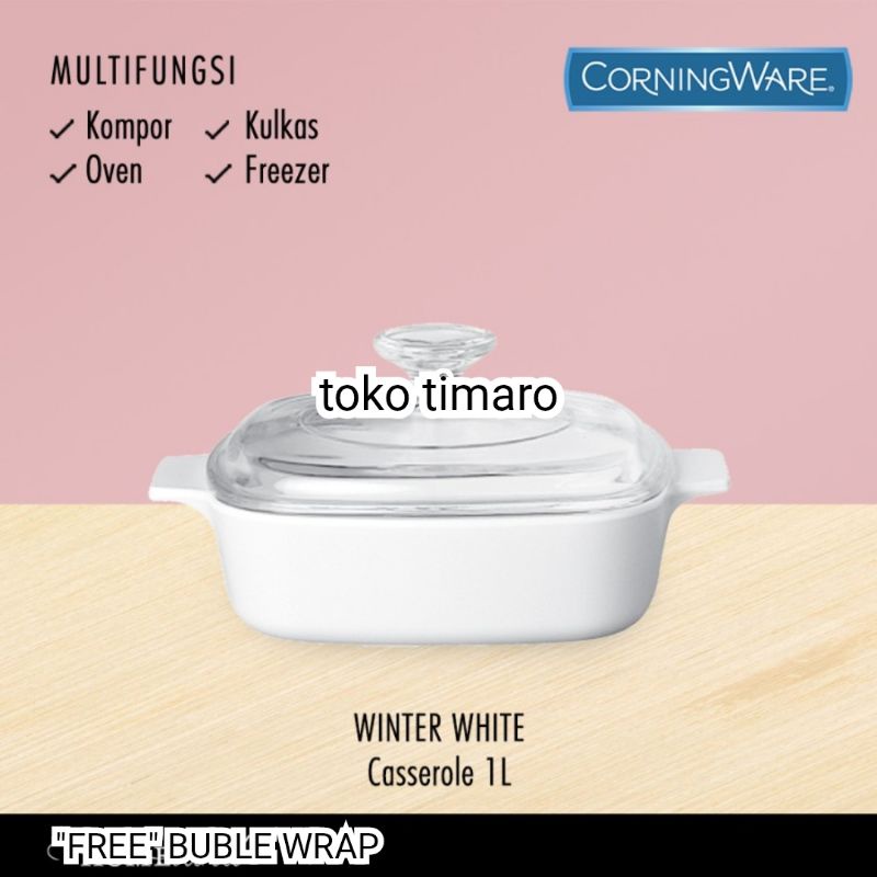 CORELLE SAKURA COVERED CASSEROLE 1L