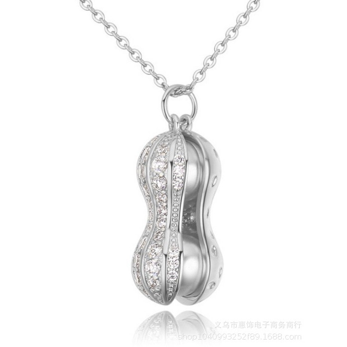 Kalung Korea fashion Necklace kacang mutiara