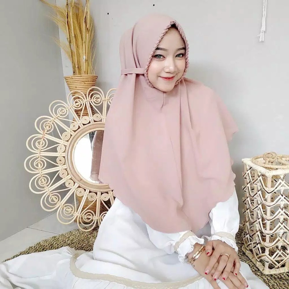Jilbab Bergo Maryam Tali Lipit Diamond KCB Sarah Lipat Hijab Instan