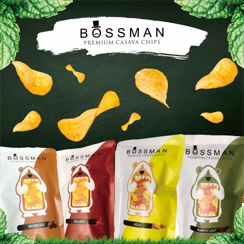 

kripik singkong 4 rasa bossman