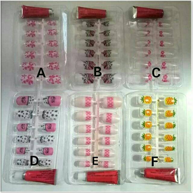 KUKU PALSU / KUKU PALSU ISI 12 KUKU / KUKU MOTIF LUCU / KUKU KARAKTER / NAIL ART