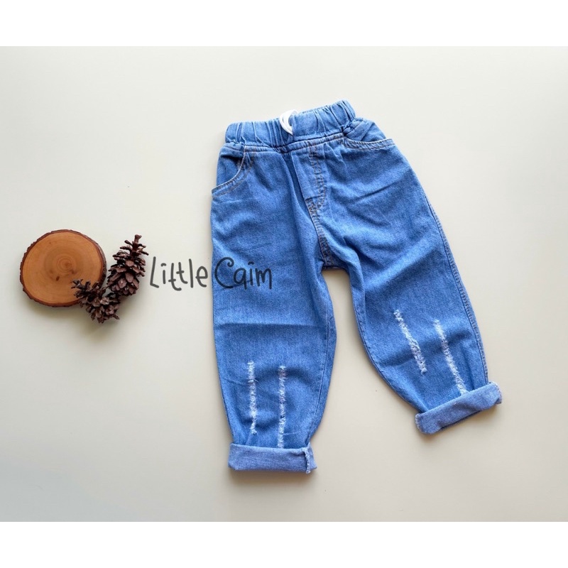 LITTLECAIM - RIPPED JEANS  | ripped jeans anak unisex | celana jeans anak