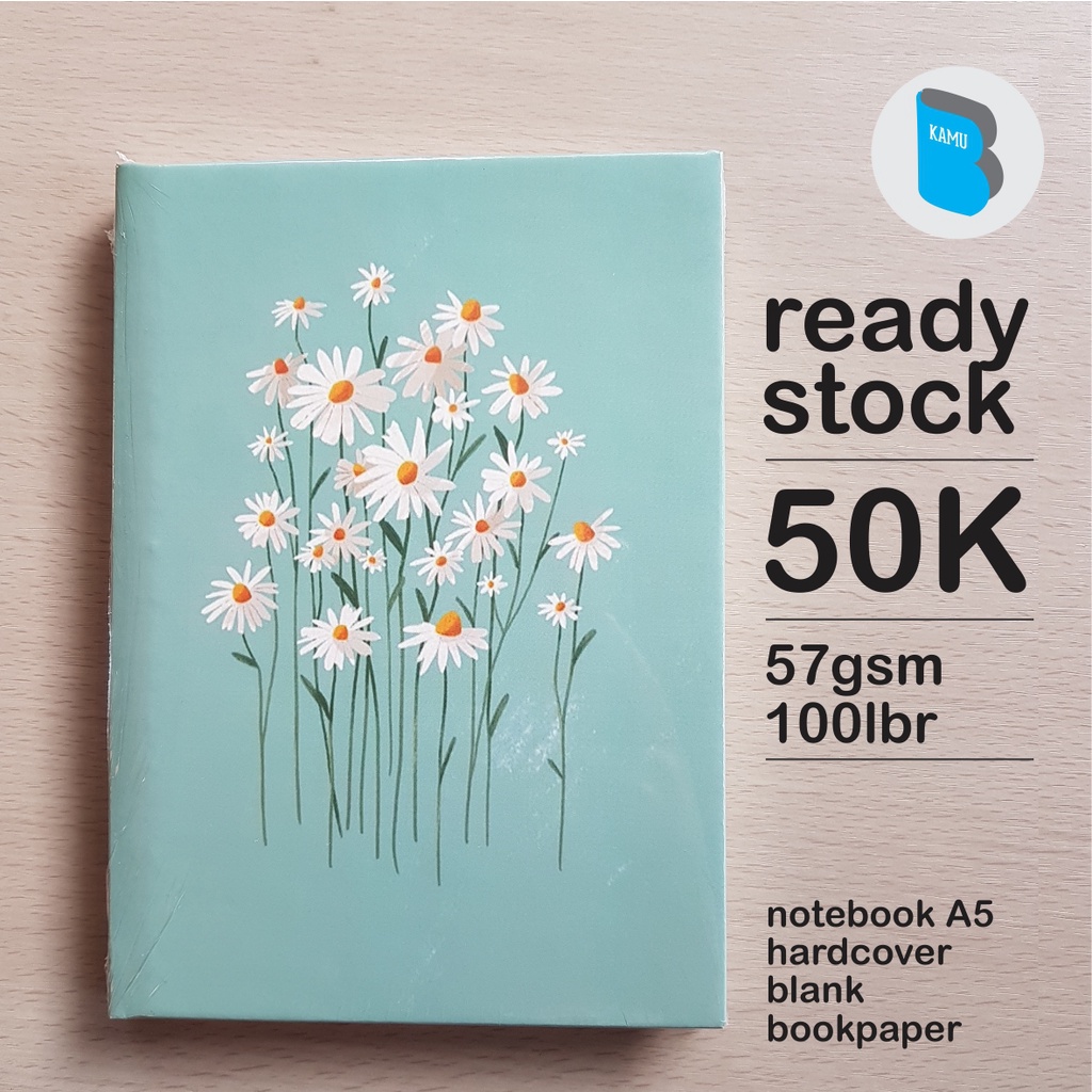 

[HARDCOVER 57gsm] Notebook A5 Buku Tulis Catatan Jurnal Bookpaper - Daisy Bouquet