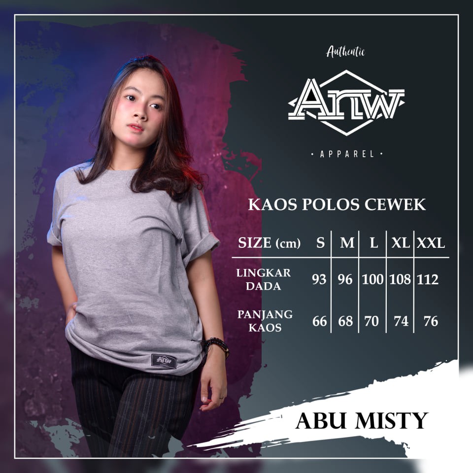 Kaos polos anw apparel Bandung