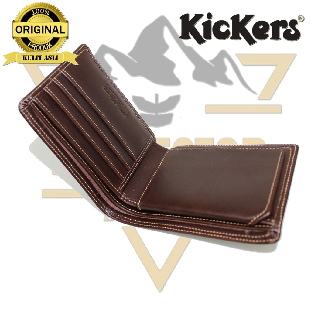 Dompet Kulit Pria Asli kulit sapi Kickers ( 100% Full Kulit Sapi Asli ) TANPA KAIN FURING