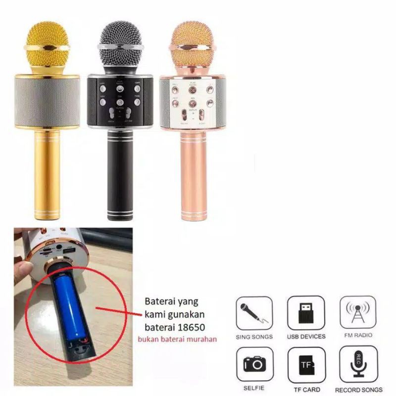 Microphone Bluetooth WS858