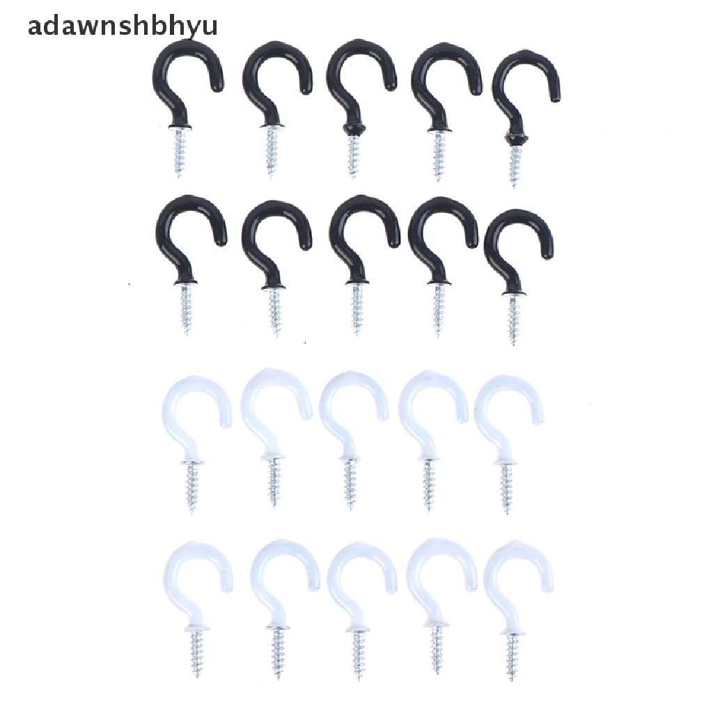 Adawnshbhyu 10Pcs Mug Shouldered Hanger Cup Hooks Heavy Duty Screw-In Ceiling Hooks Cup