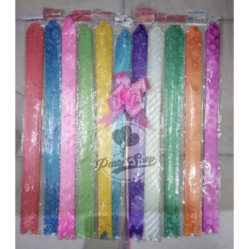 

Pita Tarik Renda 32mm Serut Besar Hiasan Parcel Kado Souvenir Serut Pull Ribbon Bow Lace 30 32 mm