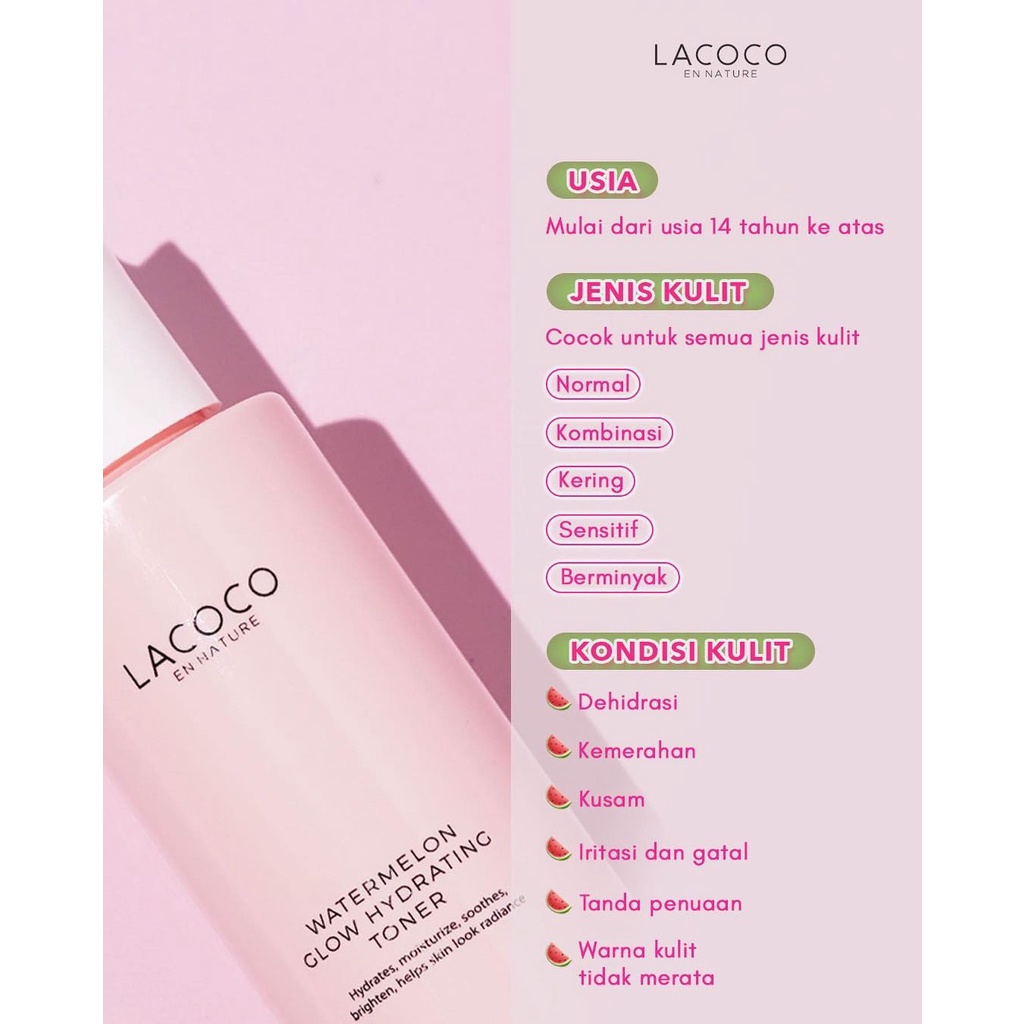 Lacoco Watermelon Glow Hydrating Toner