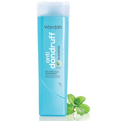 Wardah Anti Dandruff Shampoo 170 ml  - Shampo Perawatan Rambut Anti Ketombe Tea Tree Oil dan Pepperm