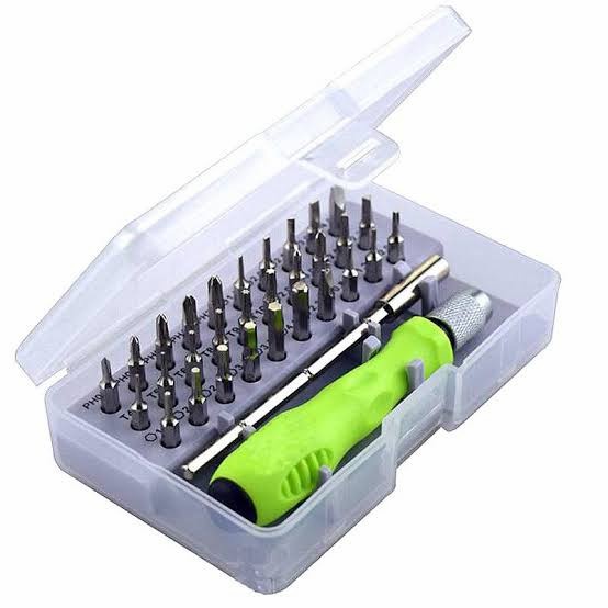 Obeng Set 32in1 Magnetik Mini Toll Kit Multi Screwdriver Set 32in1 Magnet Tool Service HP Komputer Toys