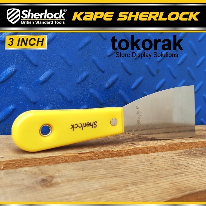 KAPE 3 INCH STAINLESS STEEL SHERLOCK - GAGANG SCRAP PUTTY KNIFE