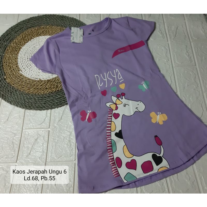 Kaos Anak Perempuan Ungu / Kaos Anak Cewek