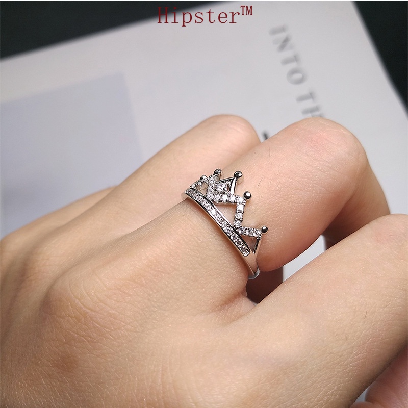 Hot Sale Classic Fashion Inlaid Diamond Crown Ring