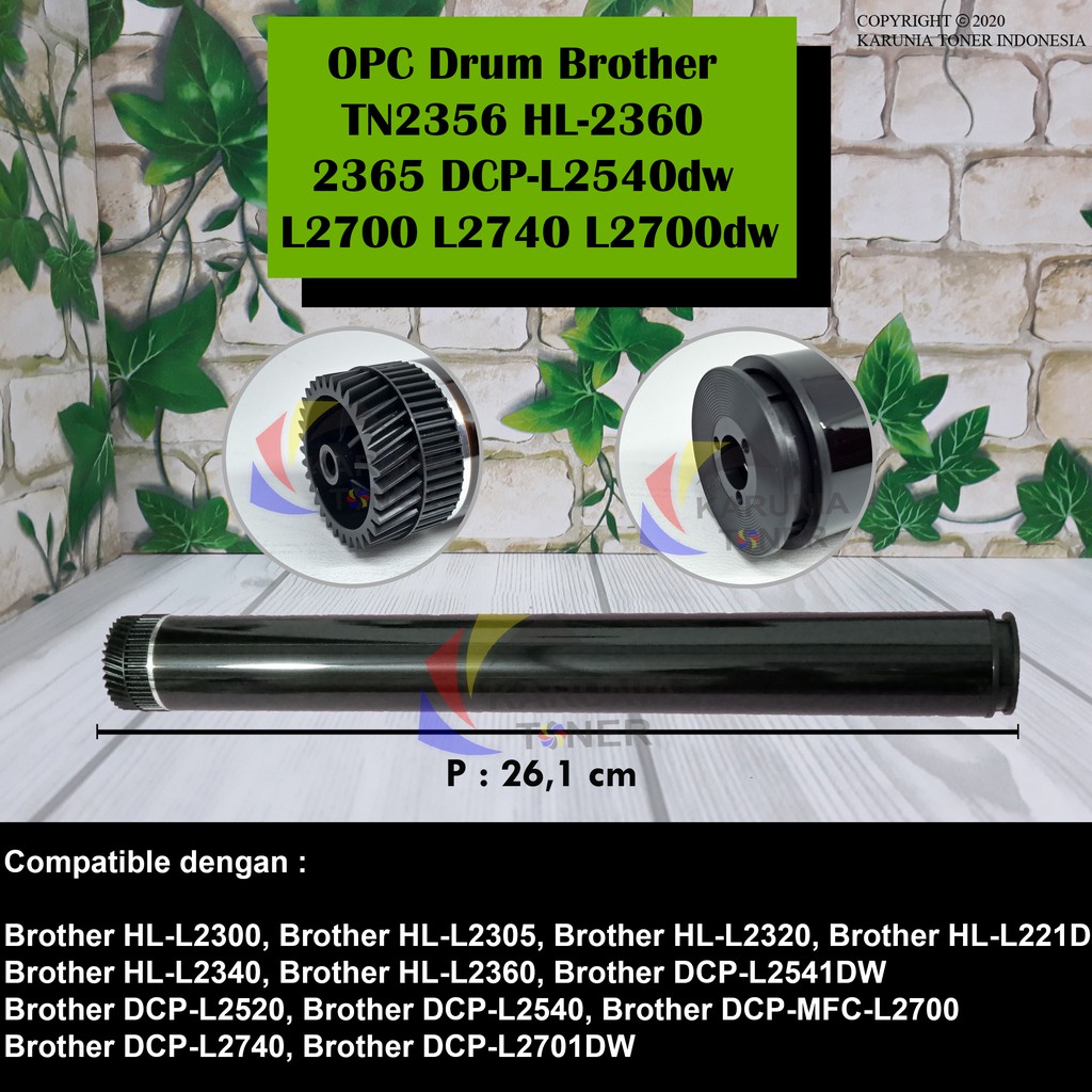 OPC Drum Printer Brother TN2356 2356 2306 HL2360 HL2365 L2640 L2700