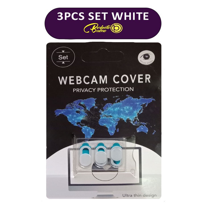 1 Set / 3pcs Cover Pelindung Kamera Webcam Anti SPY Ultra Tipis Untuk Laptop / Handphone / Tablet