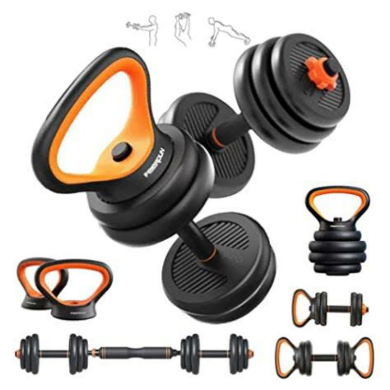 FED DUMBELL BARBEL SET - Alat Fitnes Gym