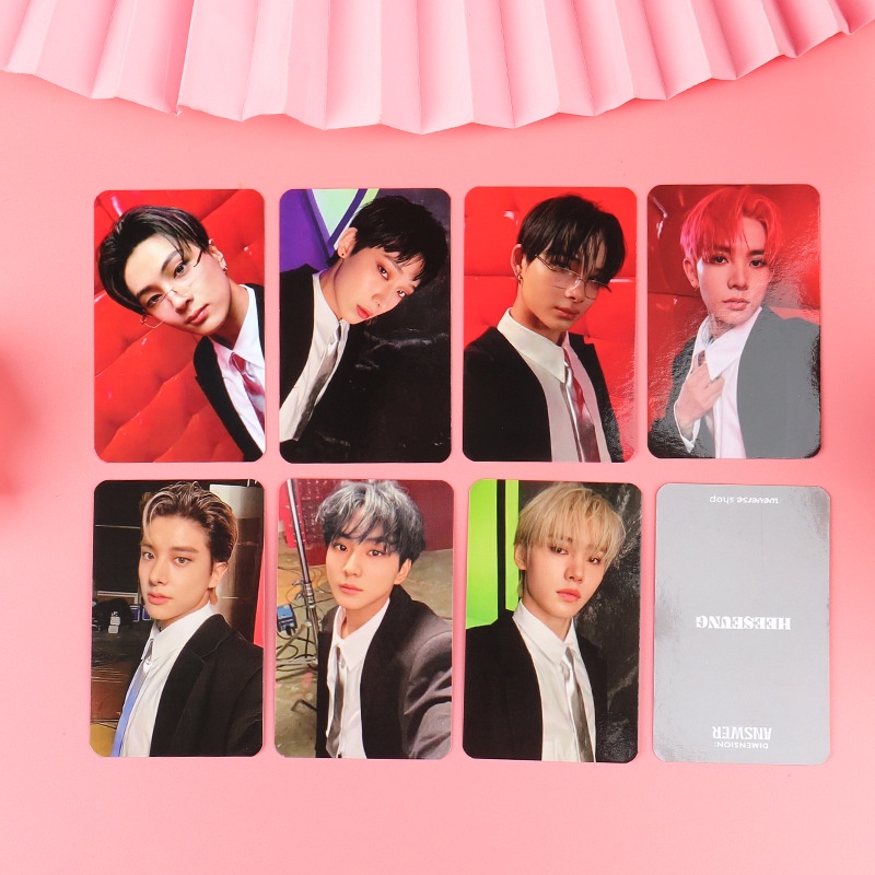 7pcs / Set Kartu Lomo Foto Kpop Enhypen Dimension Untuk Koleksi Fans