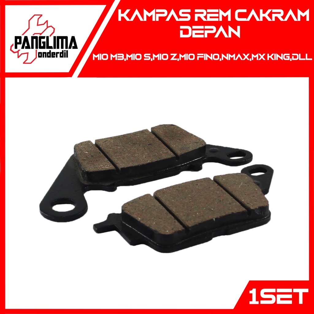 Kampas Rem Cakram Mio M3-Z-S 125 &amp; NMAX-N Max &amp; Aerox 155 &amp; MX King 150 &amp; Soul GT New-Blue Core &amp; Fino &amp; Lexi S-ABS &amp; Free Go &amp; Jupiter Z1 &amp; Vega Force &amp; X-Ride Kanvas Depan Discpad-Dispad-Disped-Disc-Dis Pad-Ped