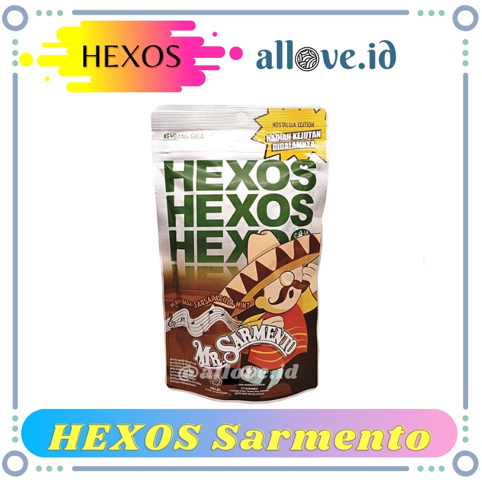 

Hexos Sarmento Mint Sarsaparilla Candy Isi 20 butir