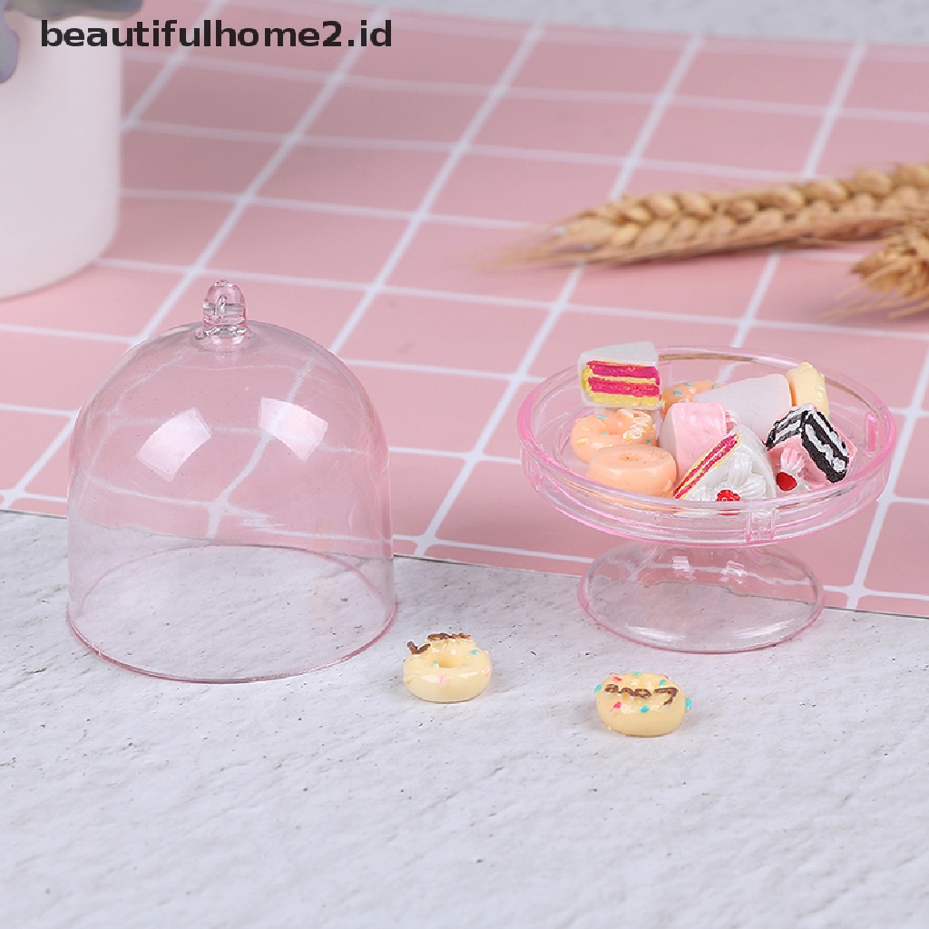 (beautifulhome2.id) Mainan Miniatur Toples Makanan Penutup Skala 1: 12 Untuk Aksesoris Rumah Boneka