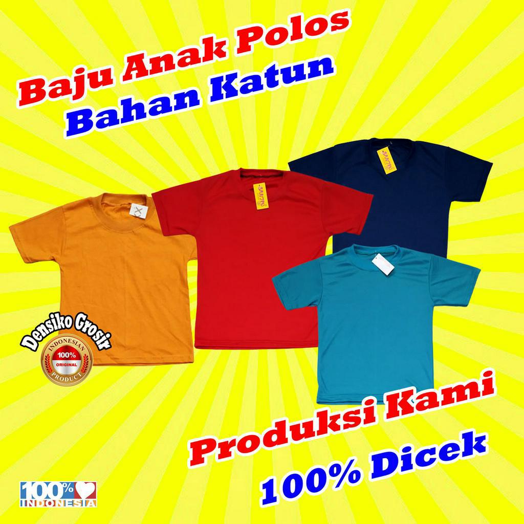 Kaos Polos Anak (M) Baju Harian Anak Murah Meriah Bahan Katun Dari Konveksi