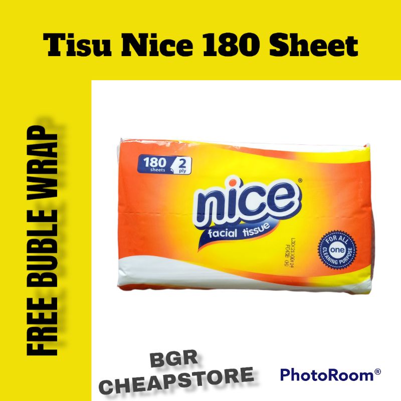 Tisu Wajah Nice 180 Sheet Tisu Paseo 250 Sheet Termurah