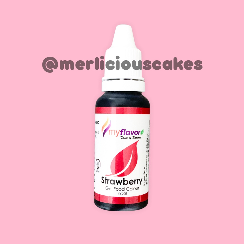 Strawberry Gel My Flavor Food Color Food Colour Pewarna Makanan