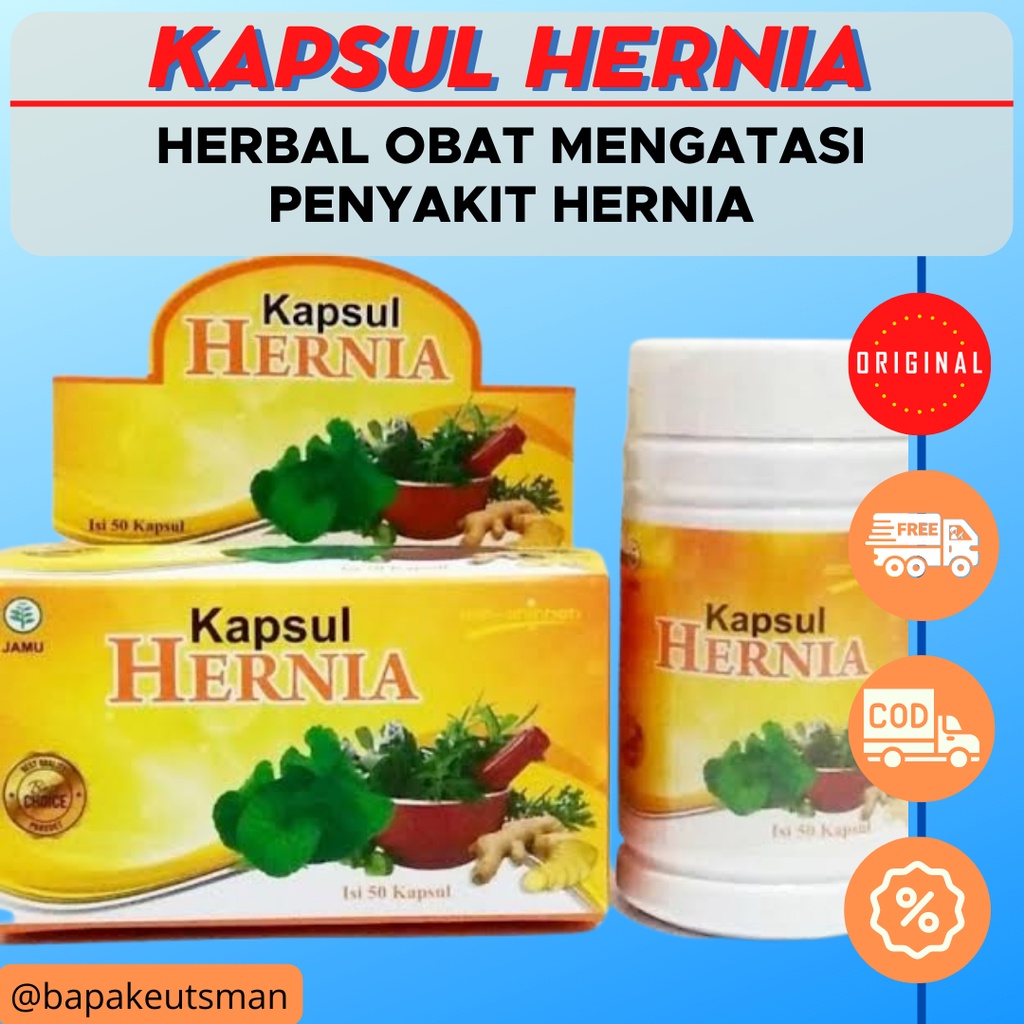 HERBAL OBAT SAKIT HERNIA - KAPSUL HERNIA ASH-SHIHHAH ORIGINAL