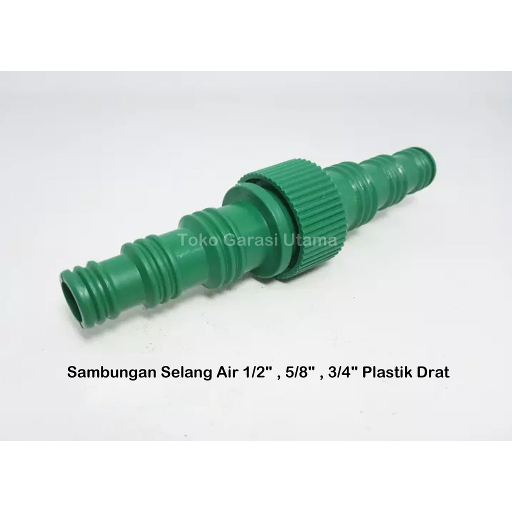 SAMBUNGAN KONEKTOR SELANG AIR 1/2" , 5/8" , 3/4" NEPEL PLASTIK DRAT