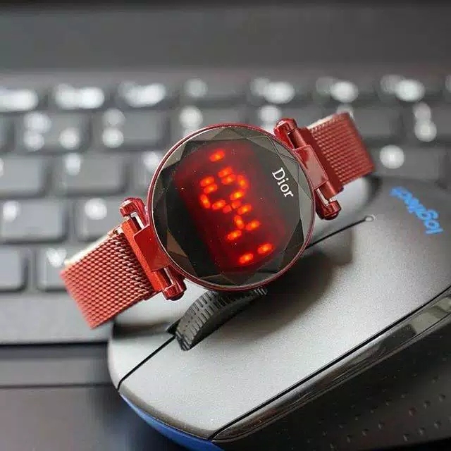 Jam Tangan Wanita Korea D*or LED Digital Touch Watch