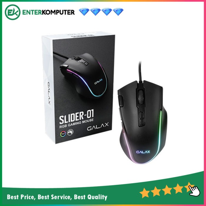 GALAX SLIDER-01 Wired Gaming Mouse RGB - 7200DPI