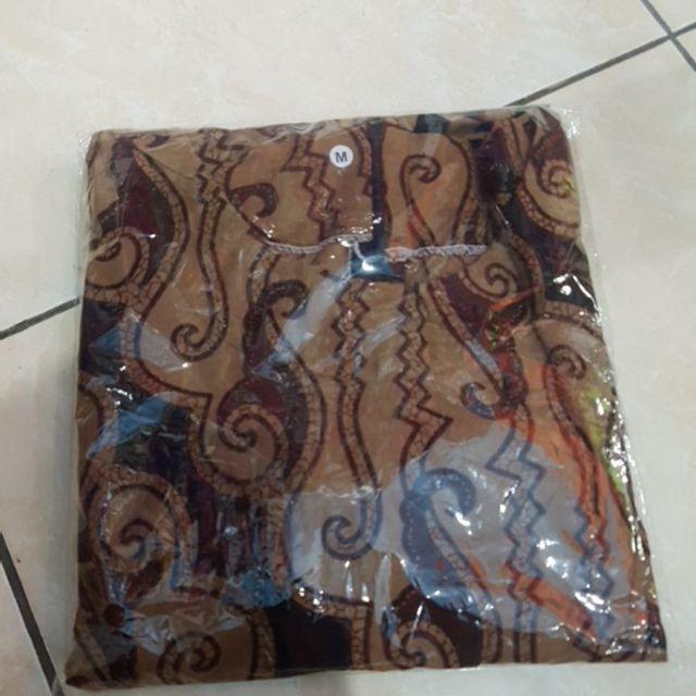 Tey-17 Batik Wanita Asj Sa Hrb026 Kenongo Kemeja Tosca Pendek