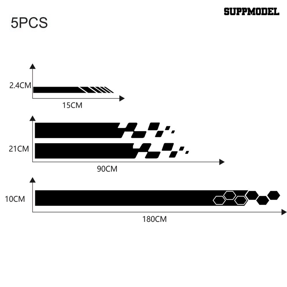 Car 5Pcs / Set Stiker Decal Anti Air Untuk Dekorasi Kaca Spion / Kap Mesin Mobil