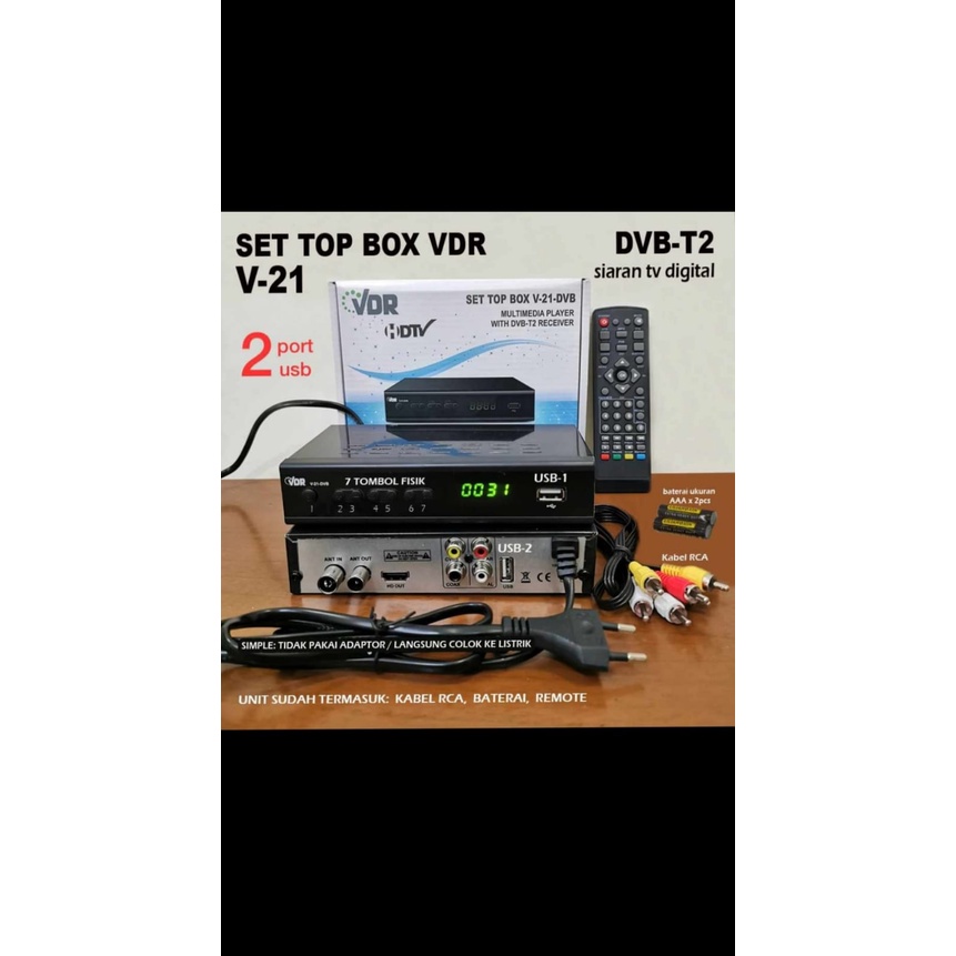 STB Set Top Box VDR V-21 DVB-T2