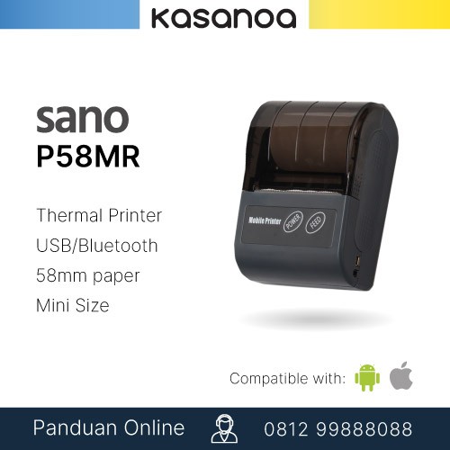 Printer Mobile Rongta RPP02N P58MR Support moka/pawoon/majoo