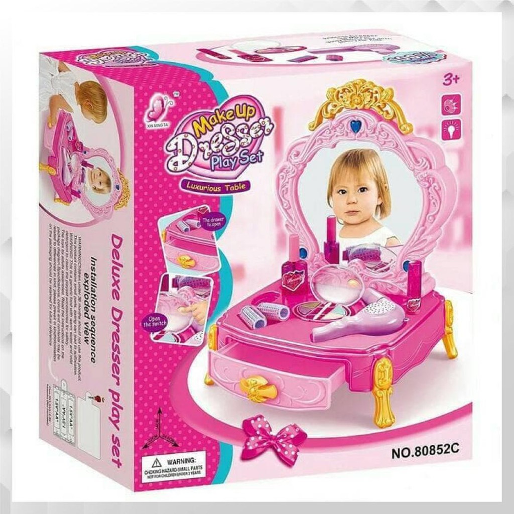 SALON SALONAN MAINAN ANAK PEREMPUAN MAKE UP PLAYSET