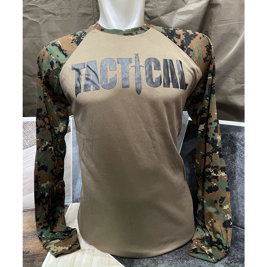 Kaos Raglan Panjang Marpad Tactical - Kaos Raglan Loreng - Kaos Loreng