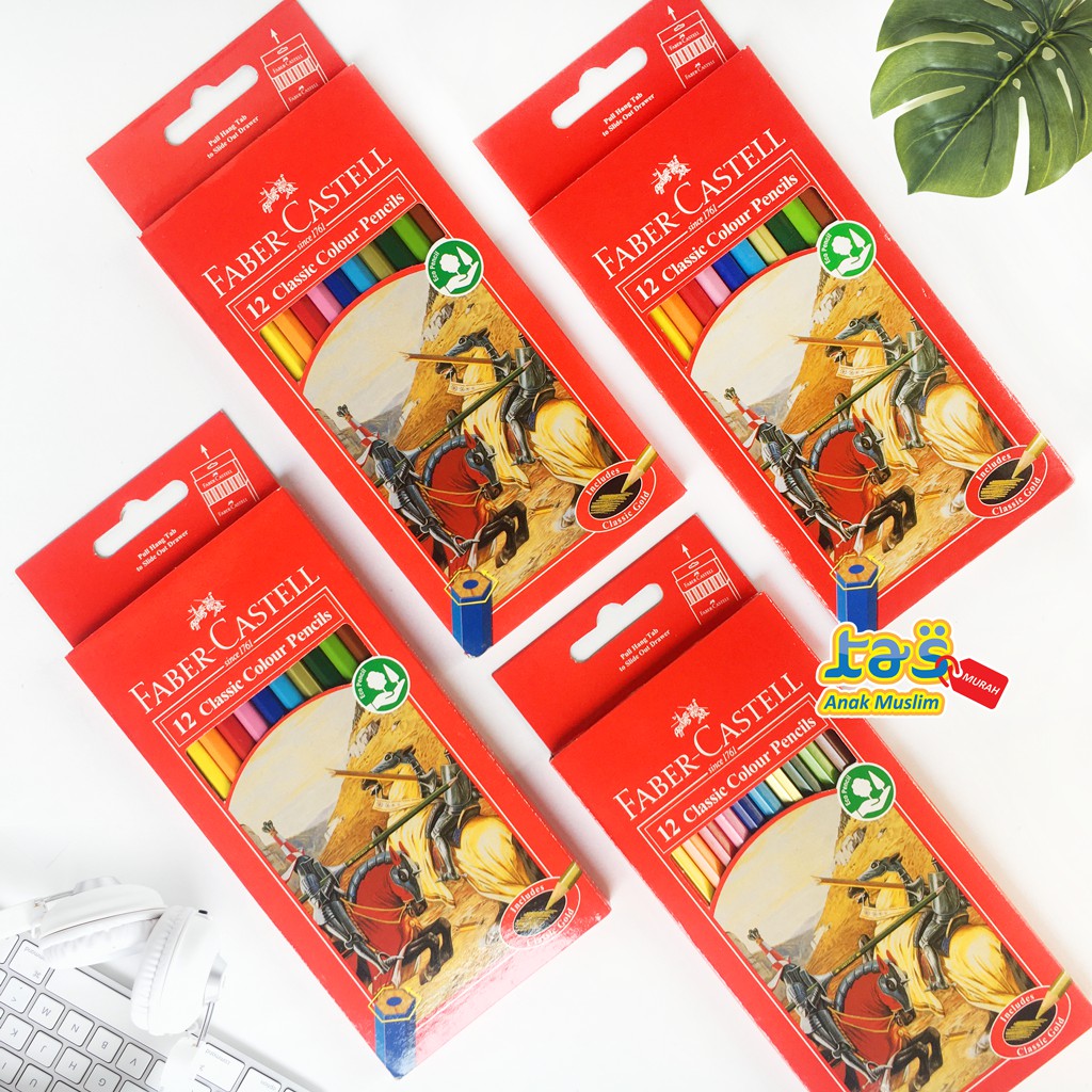 

Pensil Warna Faber Castell 12w classic Panjang