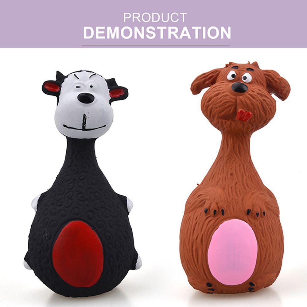 Solighter Latex Dog Toys Perlengkapan Hewan Peliharaan Membersihkan Gigi Karet Rubber Vokal Mainan