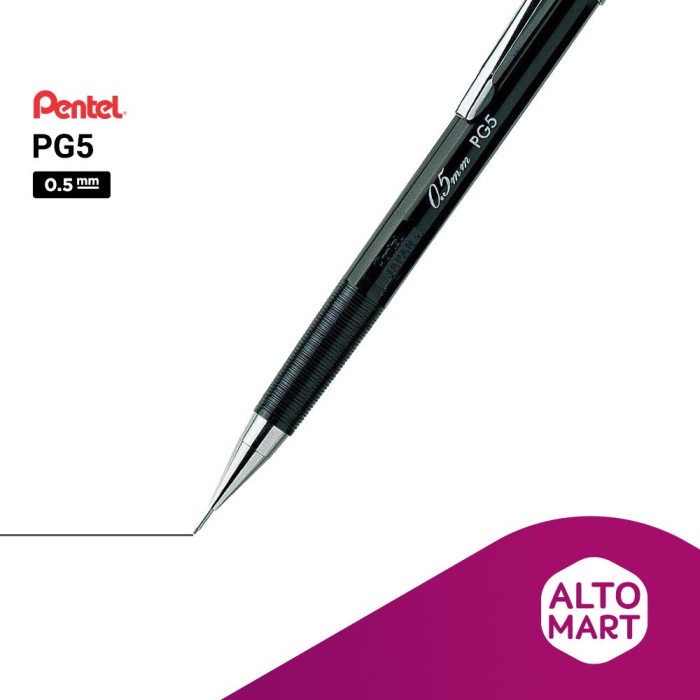 

Aman Pentel Pg5-Ad Mechanical Pencil 0.5 Mm Pensil Mekanik Bagus